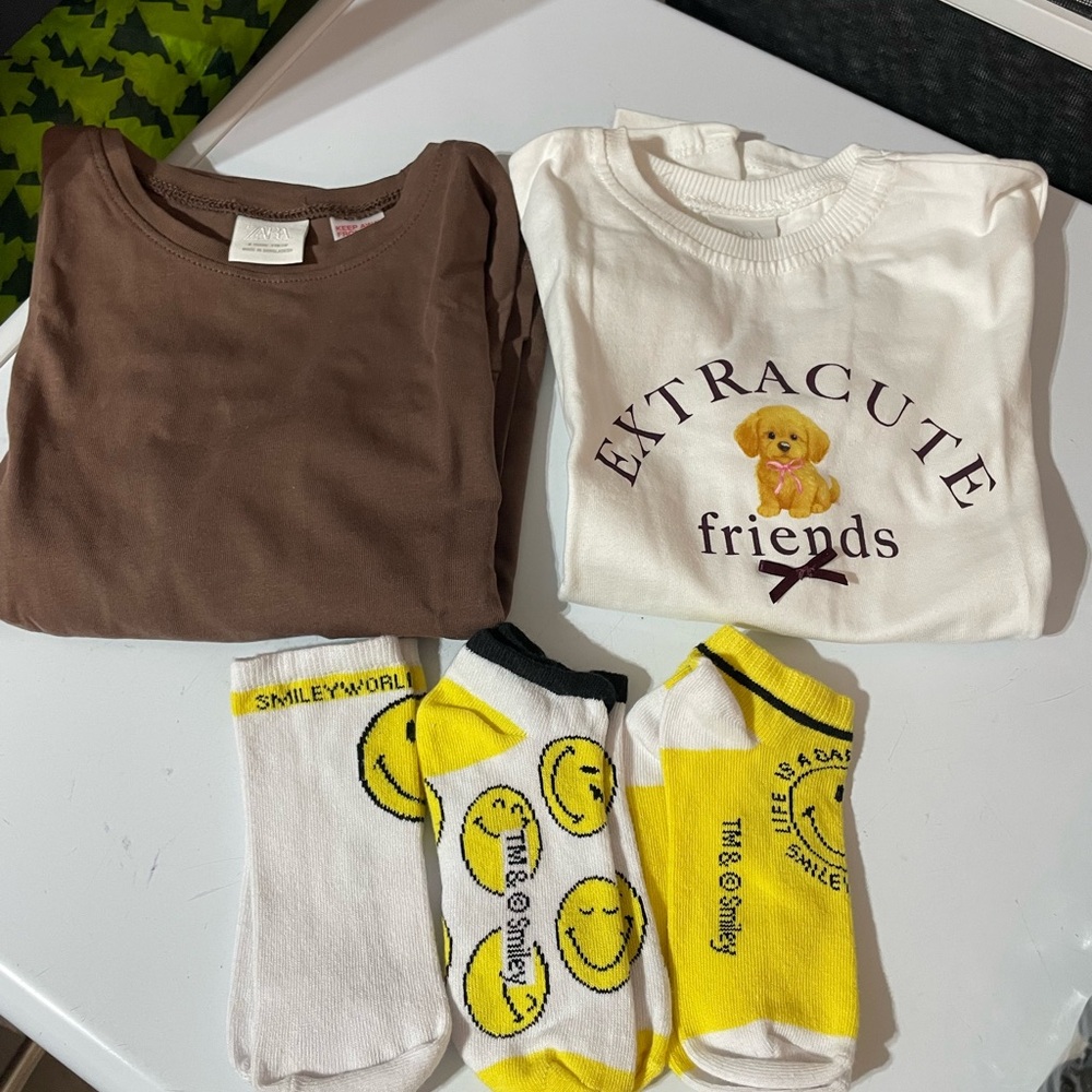 Zara Kids set of 2 long sleeve tshirts